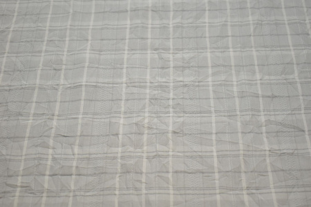 Рубашечная серая ткань полоска W-132014
