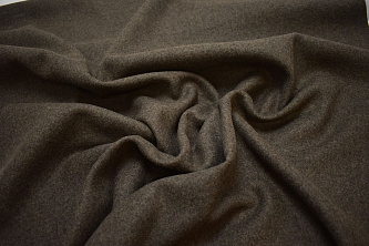 Пальтовая коричневая ткань W-127343