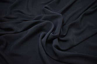 Плательная синяя ткань W-125893