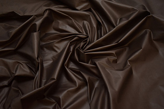 Курточная коричневая ткань W-128657