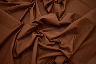 Костюмная коричневая ткань с эластаном W-131487