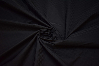 Курточная черная ткань W-126816