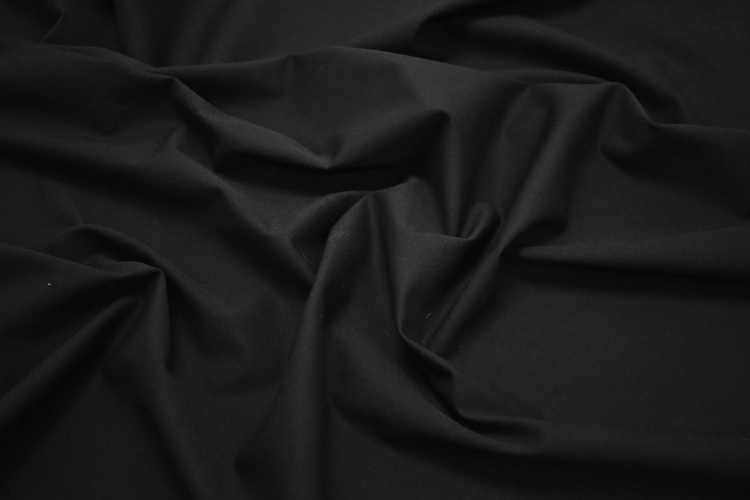 Костюмная черная ткань W-128836