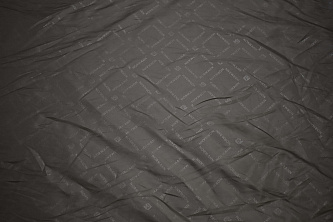 Подкладочная серая ткань с надписью W-128010