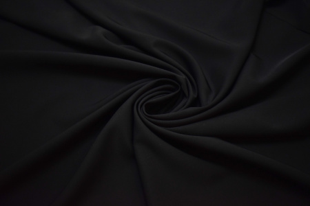 Костюмная черная ткань W-126872