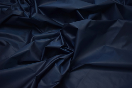 Курточная однотонная синяя ткань W-130766