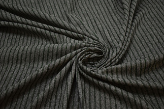 Рубашечная серая ткань полоска W-132119