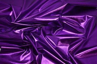 Парча-стрейч фиолетового цвета W-130274