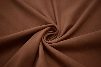 Костюмная коричневая ткань W-127300