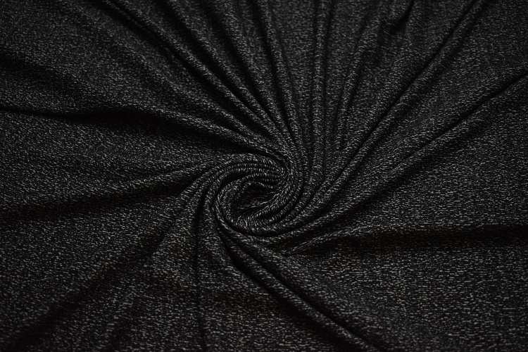Трикотаж серо-черный W-129401