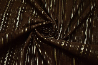 Рубашечная коричневая ткань полоска W-133191