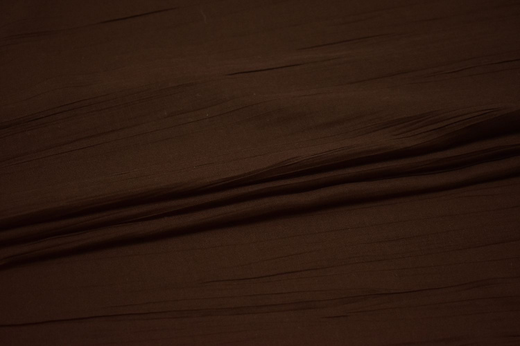 Плательная коричневая ткань W-128939