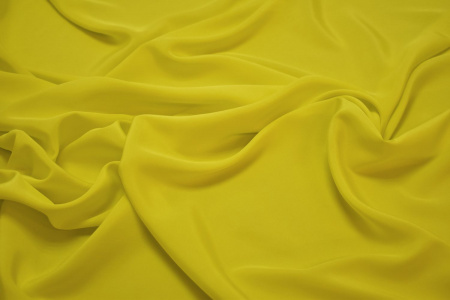 Плательная желтая ткань W-127372