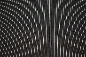 Рубашечная черно-белая ткань полоска W-132694