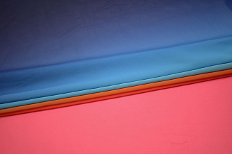 Плательная разноцветная ткань W-129826