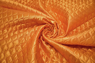 Подкладка стеганая оранжевая иза W-130832