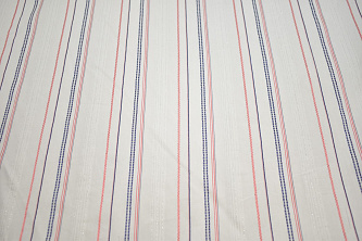 Рубашечная белая ткань полоска W-131475