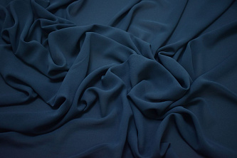 Плательная синяя ткань W-126886