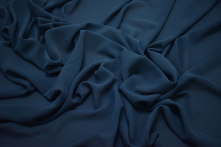 Плательная синяя ткань W-126886
