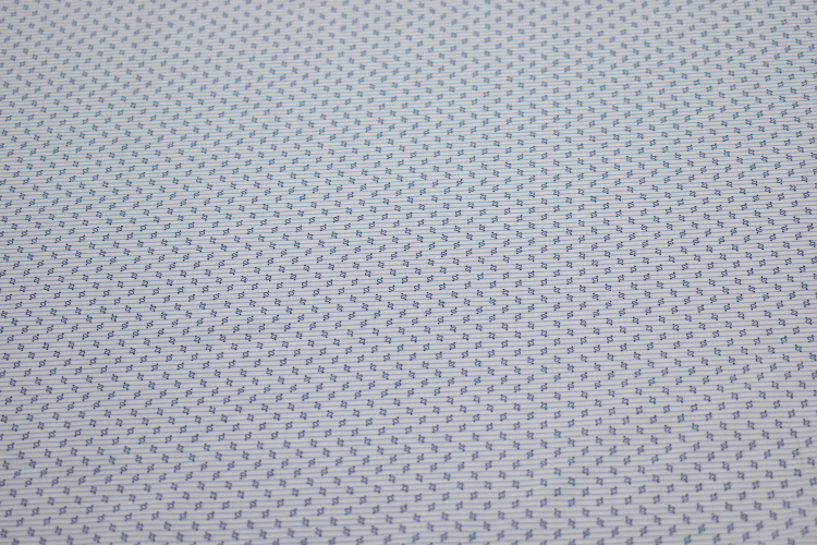 Рубашечная голубая синяя ткань геометрия W-133027