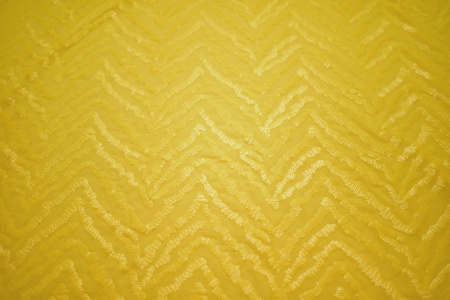 Сетка желтая с пайетками зигзаг W-130309