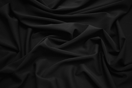 Плательная черная ткань W-127199