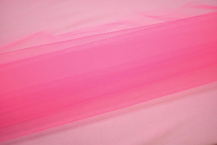 Сетка жесткая розового цвета W-125134