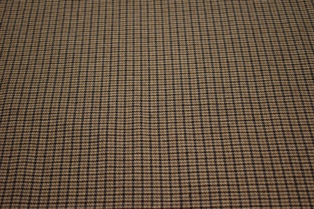 Костюмная коричневая ткань полоска W-133082