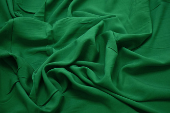 Штапель зеленого цвета W-125923
