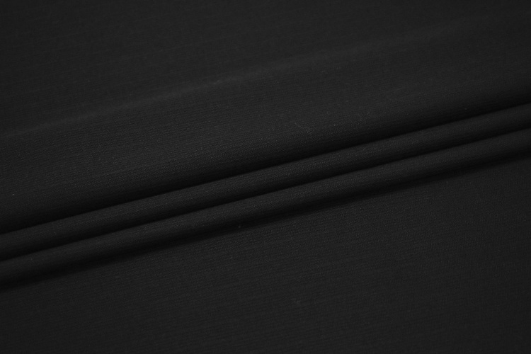 Костюмная черная ткань W-129726