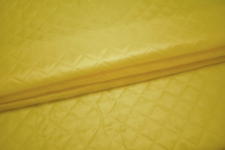 Подкладка стеганая лимонная иза W-130548