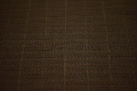 Костюмная коричневая ткань в полоску W-130915