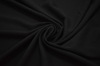 Костюмная черная ткань W-125565