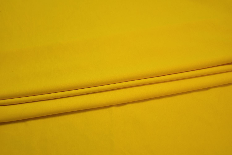 Трикотаж джерси желтый W-129117