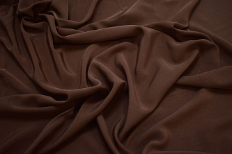 Плательная коричневая ткань W-128957