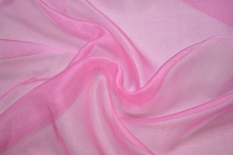 Органза розового цвета W-126912