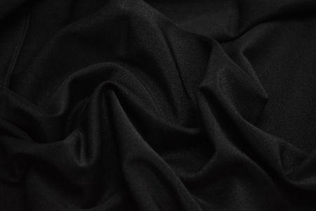 Костюмная черная ткань W-130165