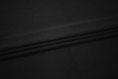 Пальтовая черная ткань W-129764