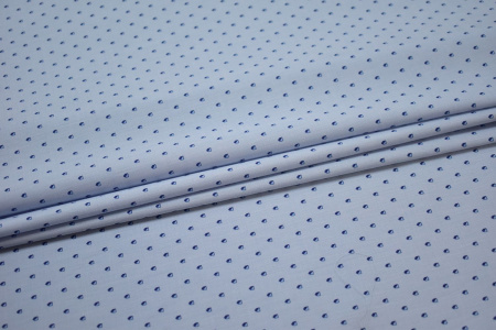 Рубашечная синяя ткань геометрический узор W-132491