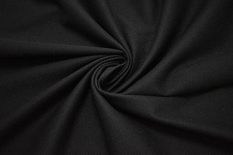 Костюмная черная ткань W-125574