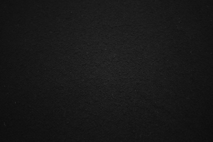 Пальтовая черная ткань W-125572