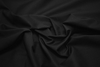 Костюмная черная ткань W-128838