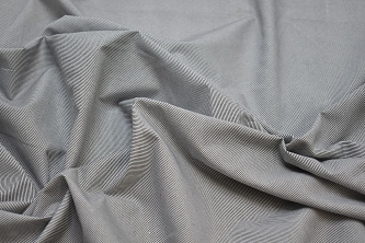Рубашечная серая ткань полоска W-132254