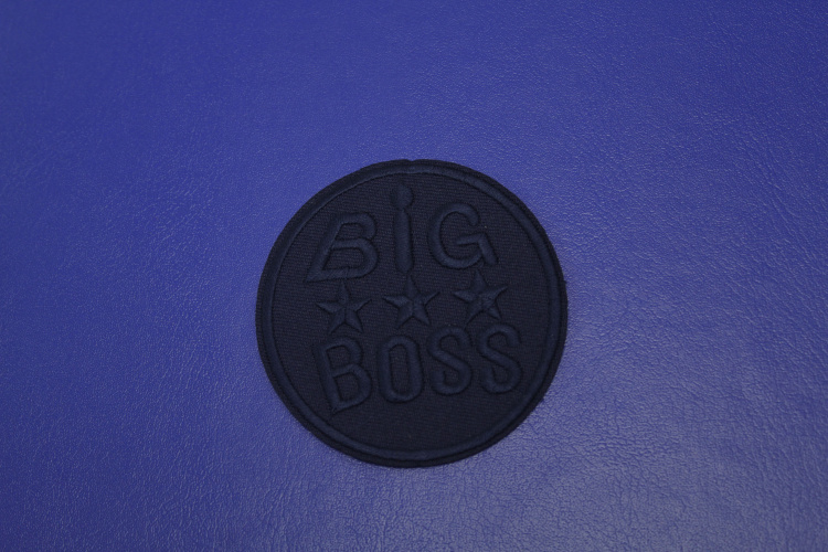 Термонаклейка синяя с надписью Big Boss W-133364