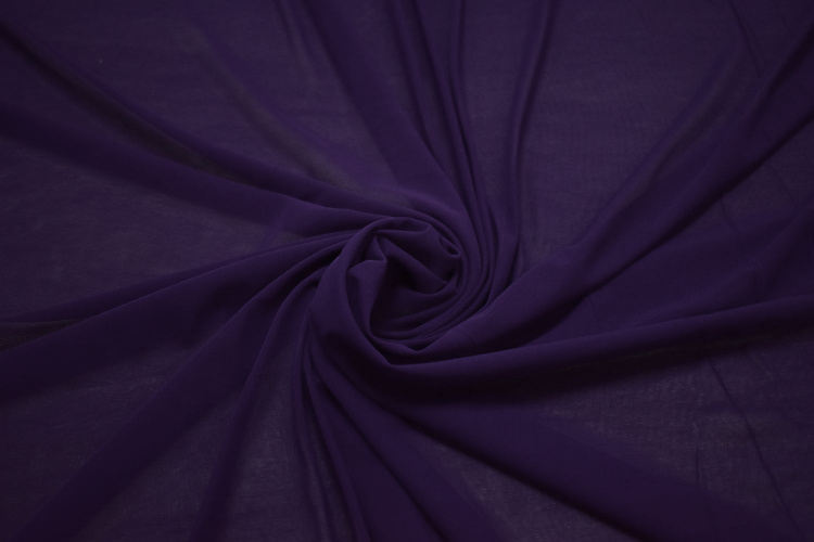 Сетка-стрейч фиолетового цвета W-129418