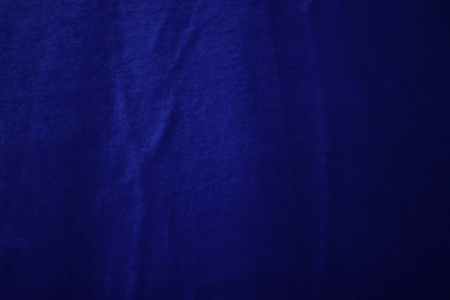 Бархат-стрейч синий лайкра W-128637