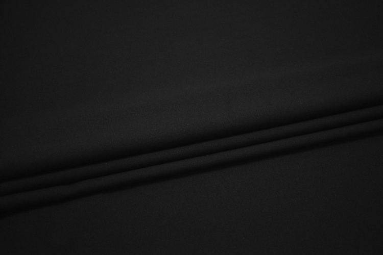 Костюмная черная ткань W-130130