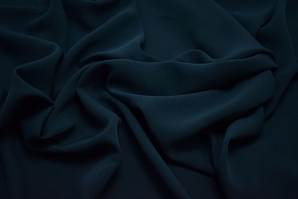 Плательная синяя ткань W-126742
