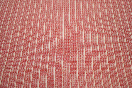 Жаккард красный белый полоска W-131890