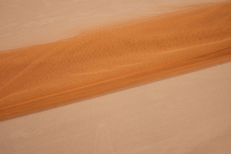 Сетка мягкая оранжевого цвета W-125517